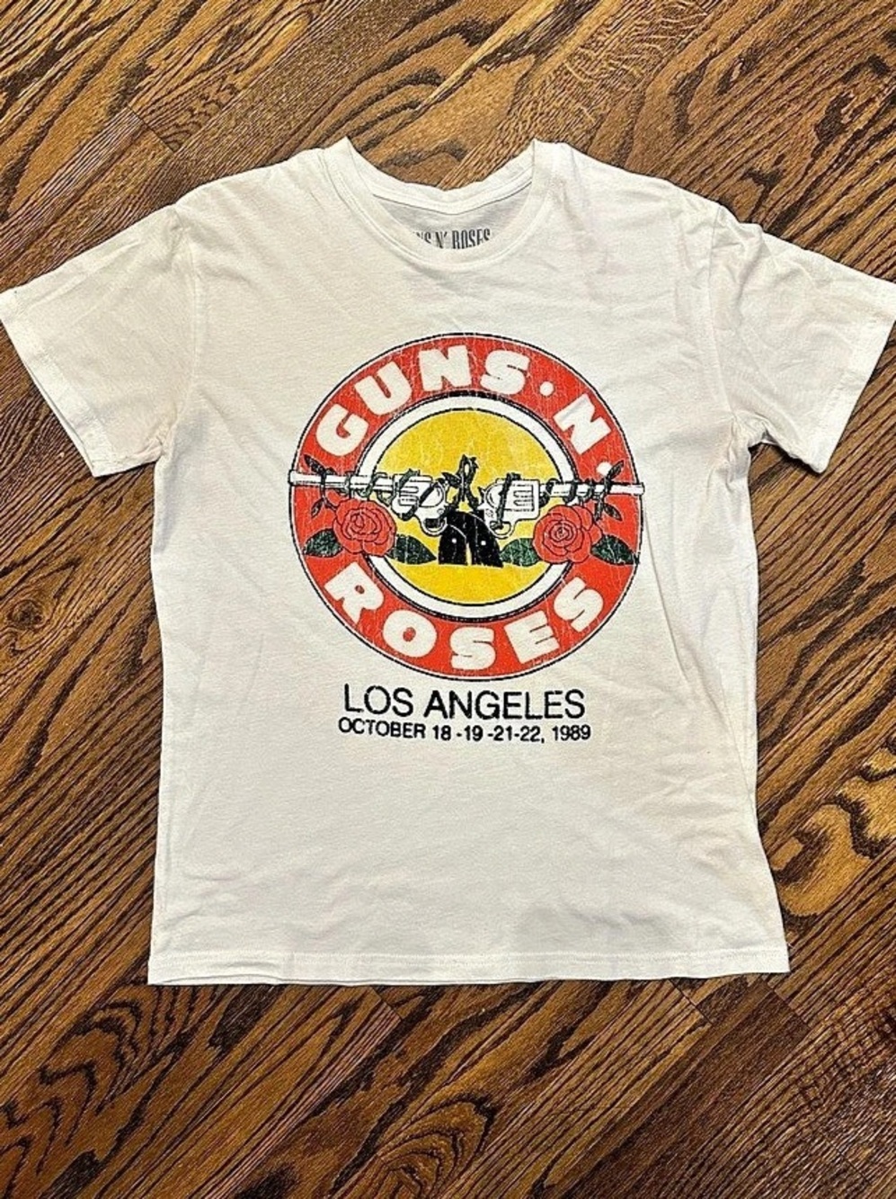 Guns N' Roses Bullet Logo LA T-Shirt Graphic Tee